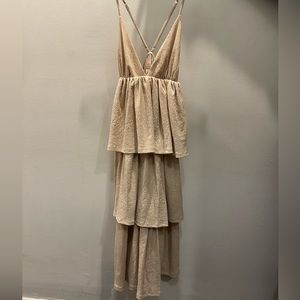 H&M tiered midi dress - size XS